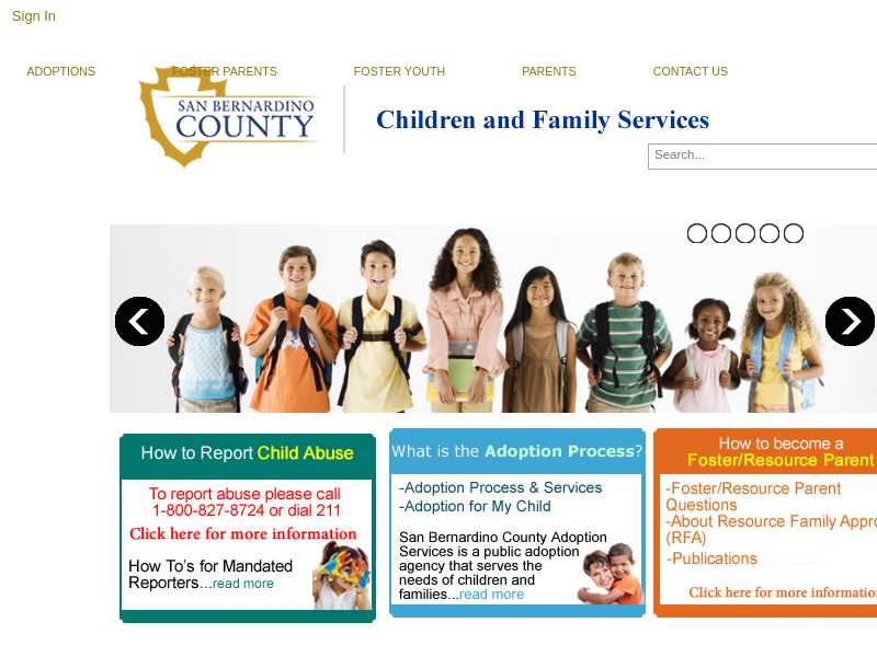 San Bernardino County Child & Family Services Administration