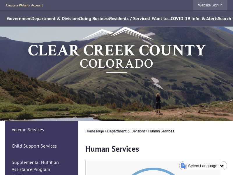 Clear Creek County Department of Health and Human Services - Georgetown