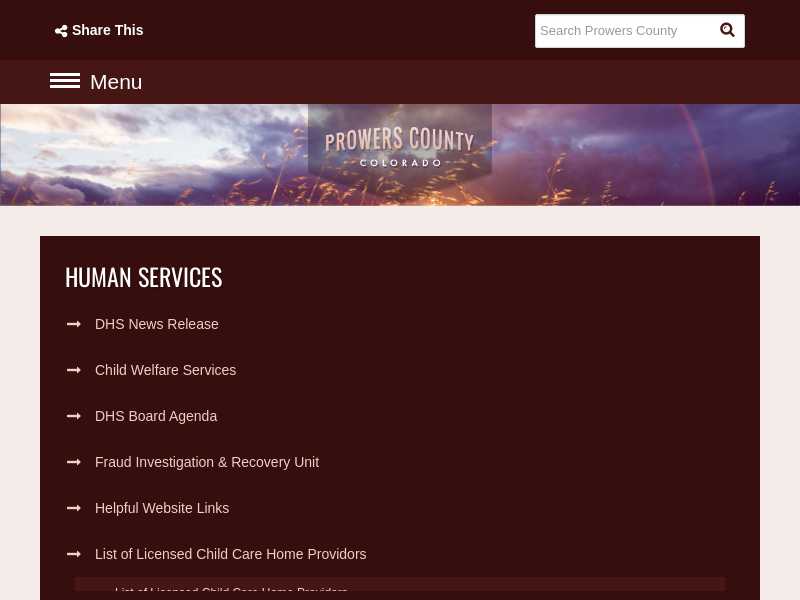 Prowers County Department of Human Services - Lamar