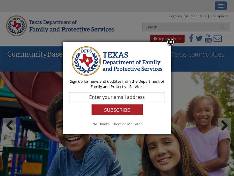 Texas Department of family and Protective Services, Bowie