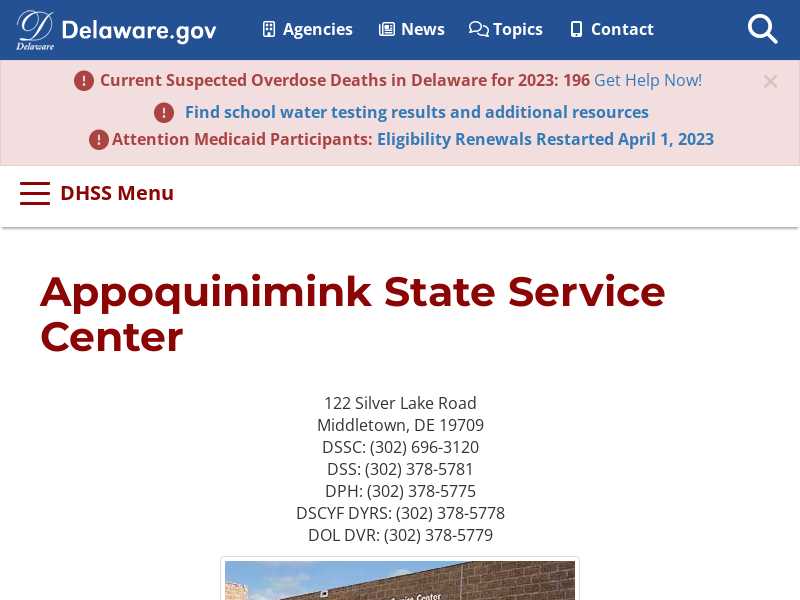 Appoquinimink State Service Center