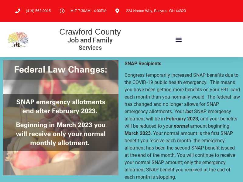 Crawford County Department of Job and Family Services