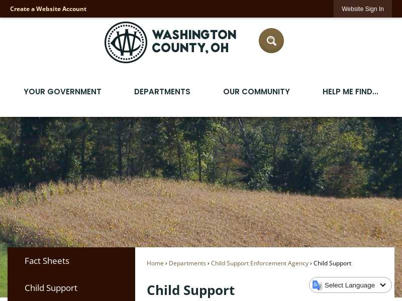Washington County Child Support Enforcement Angency