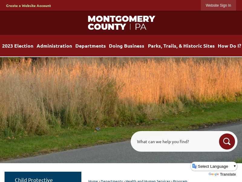 Montgomery County Children and Youth Services
