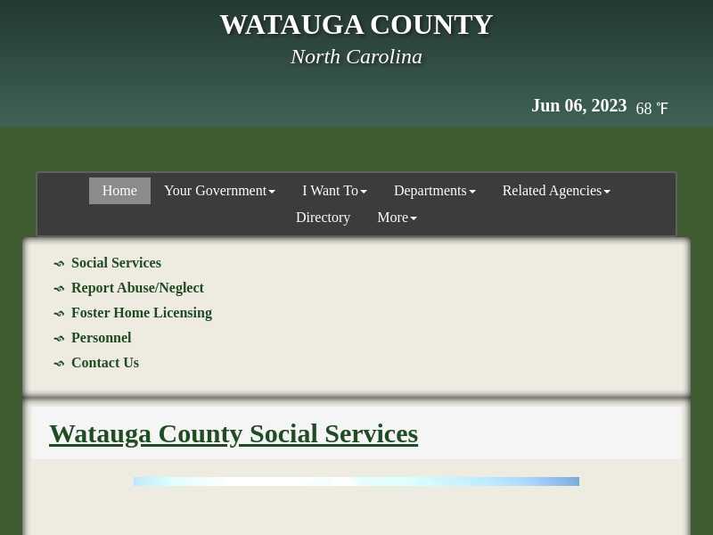 Watauga County Department of Social Services