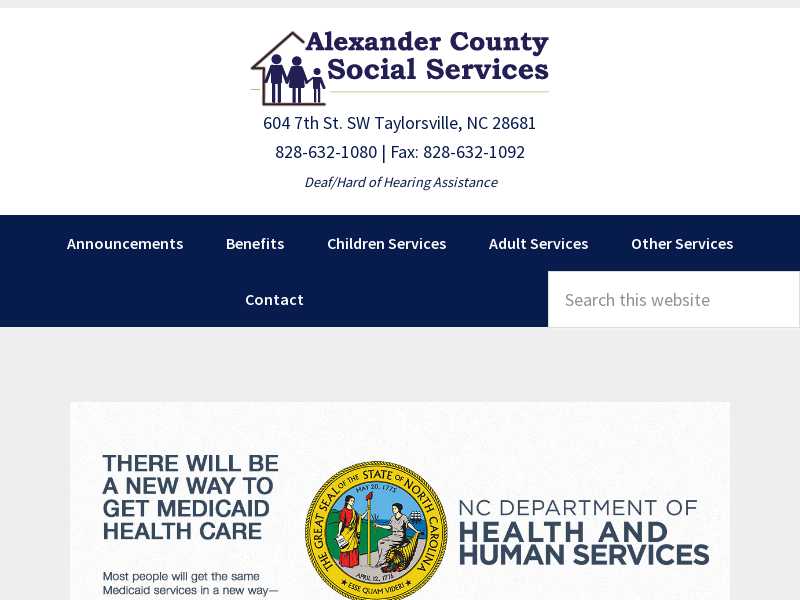 Alexander County Social Services