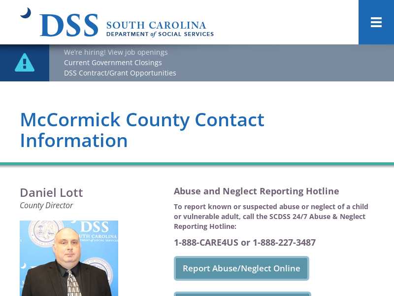 McCormick County DSS