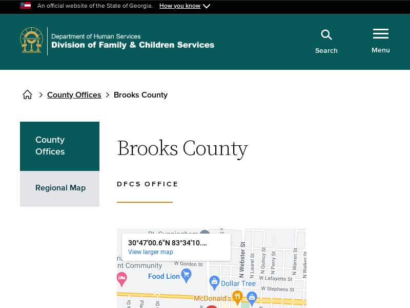 Brooks County DFCS Office