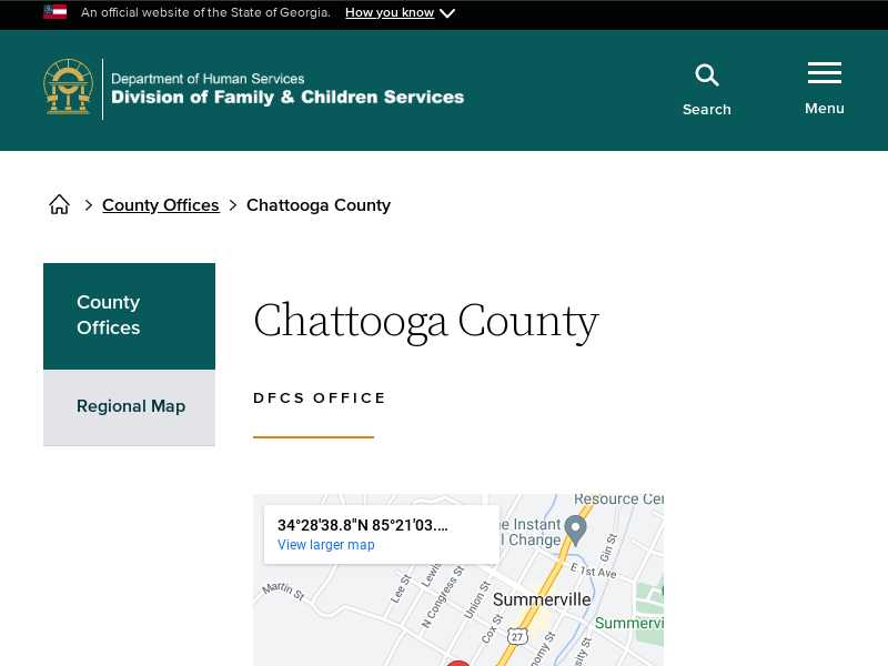 Chattooga County DFCS Office