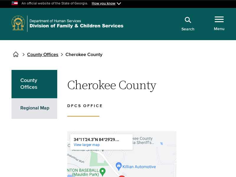 Cherokee County DFCS Office