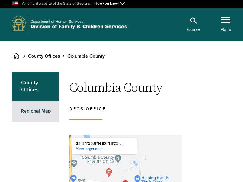 Columbia County DFCS Office