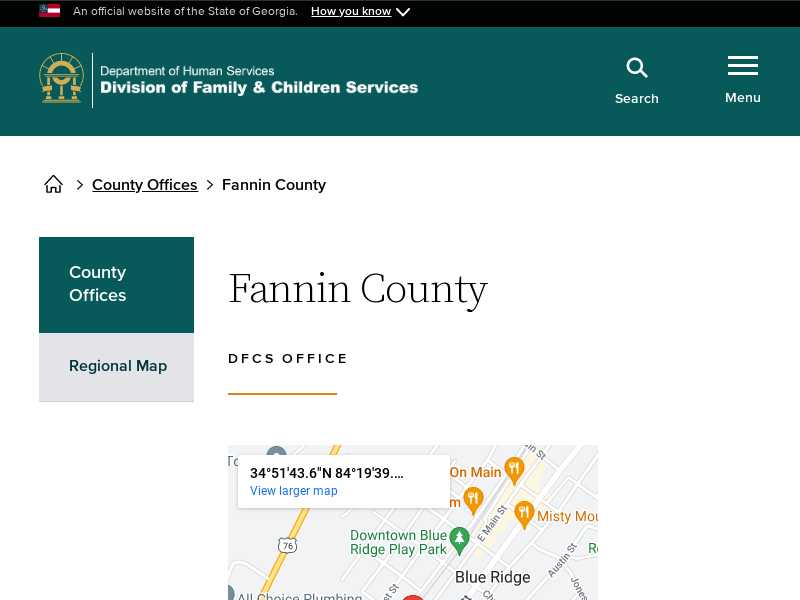 Fannin County DFCS Office
