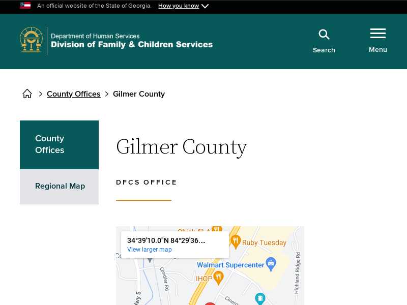 Gilmer County DFCS Office