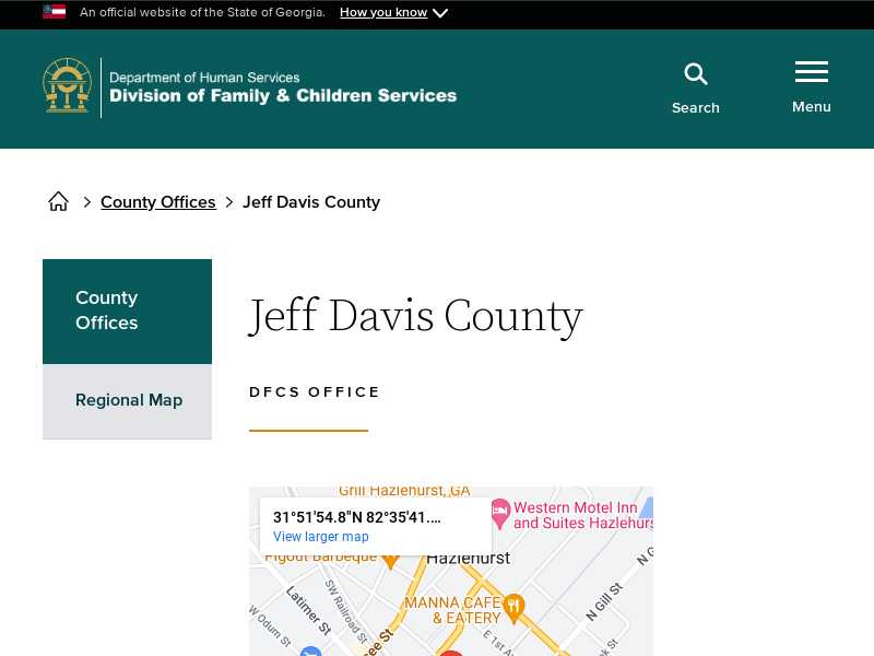 Jeff Davis County DFCS Office