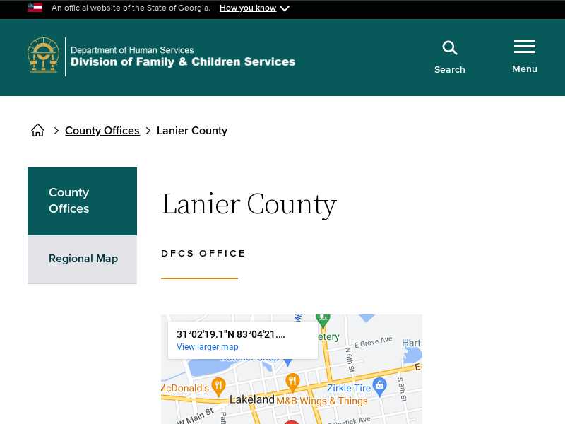 Lanier County DFCS Office