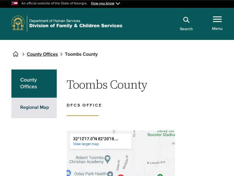 Toombs County DFCS Office