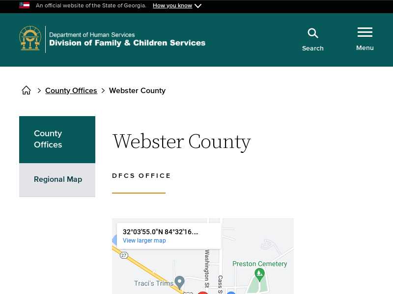 Webster County DFCS Office