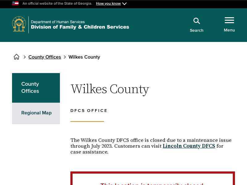 Wilkes County DFCS Office